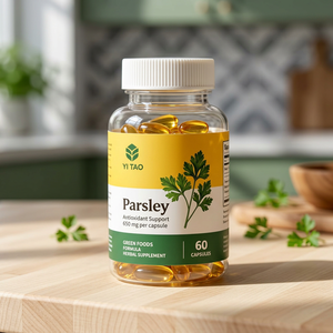 Cápsulas Herbales de Perejil de 650 mg – Soporte Antioxidante, Fórmula de Bienestar con Alimentos Verdes, Suplemento Dietético Natural, 60 Unidades - Product Image 1