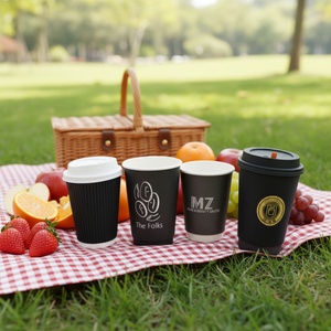 Gobelets en papier colorés durables Sunshine Manufacturer, gobelets jetables personnalisés avec logo pour mariages, anniversaires, événements, restauration - Product Image 1
