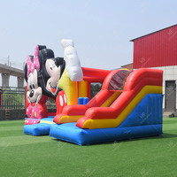 Glissière gonflable universelle de Pvc de trampoline de maison de rebond de château sautant gonflable commercial de Mickey pour des enfants de terrain de jeu