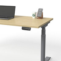 Escritorio Ergonómico Inteligente Moderno de Doble Motor, Ajustable en Altura, de Alta Gama, para Trabajar de Pie o Sentado, con Capacidad para 200 kg, de Madera