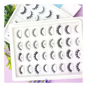 Wholesale Faux Mink Lashes 3d Faux Mink Eyelashes With Premium 3d Natural Silk Eyelashes