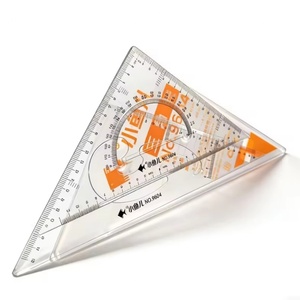 Precio Sorpresa, Calidad Superior, Juego de Reglas Triangulares de Plástico de 30 cm, Papelería Escolar al por Mayor, Juego de 2 Reglas de Geometría para Estudiantes - Product Image 1