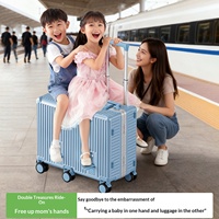 Valise à roulettes KaMaiEr pour enfants, moderne et élégante, en aluminium et polycarbonate, grande capacité, avec serrure à combinaison et serrure TSA, roulettes pivotantes à 360 degrés