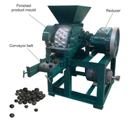 Nouvelle conception de machine d'extrusion de briquettes de charbon de bois hydraulique en poudre de coca / machine de fabrication de briquettes de charbon de bois en forme de boule