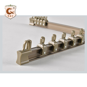 <span class=keywords><strong>Rail</strong></span> de <span class=keywords><strong>rideau</strong></span> encastré pliable en aluminium coulissant au <span class=keywords><strong>plafond</strong></span> incurvé moderne de haute qualité - Product Image 3