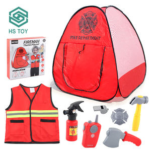 Ensemble de jeu de rôle HS <span class=keywords><strong>maison</strong></span> tente <span class=keywords><strong>pompier</strong></span> jouet Costume <span class=keywords><strong>pompier</strong></span> vêtements Station de feu pour enfants - Product Image 6