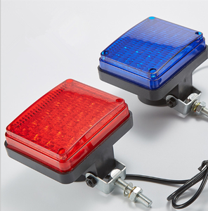 Luz de Advertencia LED Cuadrada y Redonda Intermitente para Motocicleta, Seguridad y Protección - Product Image 2