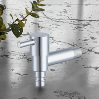 Robinet mural en acier inoxydable avec cartouche en laiton, poignée ABS chromée G1/2, pour buanderie, jardin, extérieur, OEM