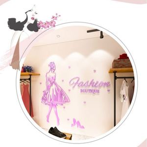 Acrylic 3D Sticker Clothing Store Wall <b>Decal</b> Women'S Glass <b>Window</b> <b>Decal</b> Wall Decoration - Product Image 6