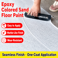 Peinture liquide époxy pour sols en sable coloré, revêtement anti-UV, imperméable, résistant à l'usure et aux rayures, auto-nivelante, à appliquer au pinceau
