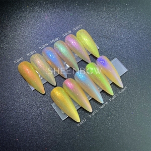 Sheenbow kim loại mới Chrome Tắc Kè Hoa hiệu ứng sắc tố multichrome màu sắc mạnh mẽ thay đổi bột cho Nail Gel Polish - Product Image 2