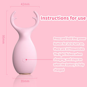 Lilo Fabriek Groothandel Mini Draagbare Usb Oplaadbare Vibrator 10 Frequentie Volwassen Speelgoed Vrouwelijke Masturbator Dier Ontwerp - Product Image 5