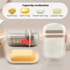 กล่องเก็บของ กล่องสบู่ ท่อระบายน้ำ ฝาปิด พลาสติก ห้องน้ำ แบบพกพา - Product Image 4