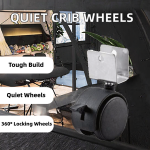 An toàn im lặng bé nôi với phanh bệnh viện/khách sạn phòng khách bánh xe cao su và bóng mang thoải mái và yên tĩnh - Product Image 2