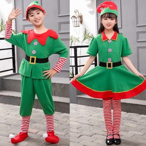 Costumi di Babbo Natale per bambini uomini e donne che eseguono abiti genitore-bambino abiti da Babbo Natale - Product Image 1
