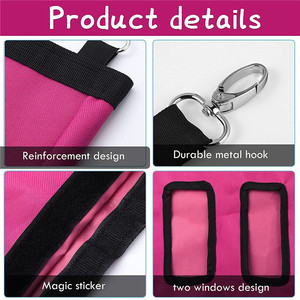 Comedero para animales pequeños, bolsa de heno colgante reutilizable de tela rectangular para conejos, conejillos de indias, hámsteres - Product Image 5