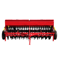 24 rangées de blé planteur tracteur traîné blé riz perceuse semoir disque-colter perceuse semoir