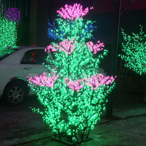 Lumière d'arbre de lilas violet avec fleurs artificielles pour des arrangements floraux décoratifs et la mise en scène des lieux - Product Image 6