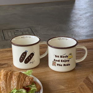 Cute Dachshund Coffee Mug Ceramic Latte Cups Custom Printed Mugs - Product Image 2