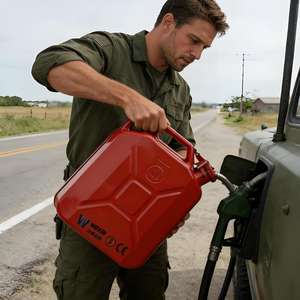 En stock, directement de l'usine, <span class=keywords><strong>bidon</strong></span> métallique pour carburant de 10, 20, 30 <span class=keywords><strong>litres</strong></span>, <span class=keywords><strong>bidon</strong></span> en acier de 20 <span class=keywords><strong>litres</strong></span>, réservoir d'<span class=keywords><strong>essence</strong></span> - Product Image 1