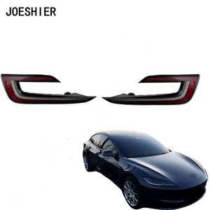 อุปกรณ์ตกแต่งรถยนต์ JOESHIER ไฟท้าย LED สำหรับรถยนต์ Tesla รุ่นใหม่ 3 ปี 2023-2026 ชุดไฟวิ่งกลางวันแบบ LED พร้อมเลนส์ไฟหน้า - Product Image 2