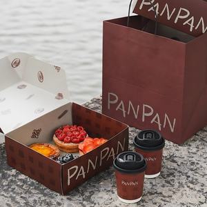 Cajas Rígidas Personalizadas para Pasteles, <span class=keywords><strong>Donuts</strong></span> y Postres - Reciclables, con Logotipo <span class=keywords><strong>de</strong></span> Marca, para Llevar, Caja <span class=keywords><strong>de</strong></span> Papel para Aperitivos y Pastelería - Product Image 3