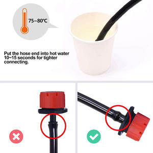 Goutteur rouge réglable à 4 ou 7 buses capillaires pour micro-irrigation de jardin, arrosage des fleurs, des arbres fruitiers et des serres - Product Image 2