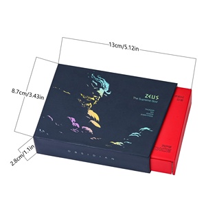 Tùy chỉnh đa diện mờ tự nhiên Obsidian đá quý D6 xúc xắc thần thoại Hy Lạp xúc xắc ảo tưởng mô hình với carton gói - Product Image 6