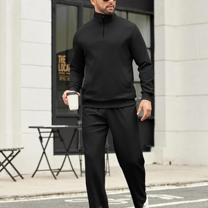 Conjunto Deportivo Casual de Otoño para Hombre COOFANDY, 2 Piezas, Sudadera con Cierre de Cremallera y Pantalones Deportivos de Pierna Ancha - Product Image 5