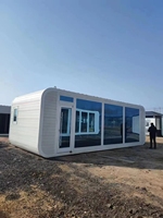 Cabine Apple étanche de 20 pieds, chambre d'hôtel de luxe préfabriquée, capsule spatiale, villa modulaire, cabine mobile pour complexe hôtelier insulaire