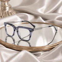 En stock, lunettes optiques en acétate haut de gamme, économiques, flexibles, fabriquées à la main, montures de lunettes à monture complète pour un usage quotidien