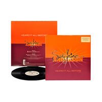Boîte en carton magnétique pour disque vinyle personnalisée de luxe, boîte compacte pour disque compact, CD, DVD, emballage cadeau pour disque vinyle