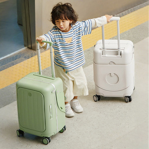 <span class=keywords><strong>Valise</strong></span> pour enfants avec ceinture de sécurité, port de charge et roues avec frein, <span class=keywords><strong>valise</strong></span> à roulettes pour enfants avec siège - Product Image 2