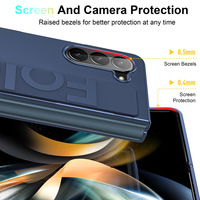 Couverture à rabat antichoc de qualité militaire pour Samsung Z Fold6/7 protecteur d'affichage Flexible universel sangle élastique poignée de téléphone pour
