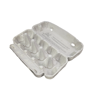 Dùng Một Lần Tự Nhiên 12/15/30 Phần Bột Giấy Trứng Hộp Vỏ Sò Cho Trứng Gà - Product Image 4