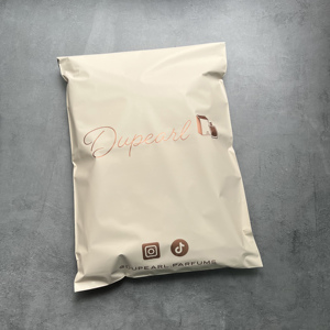 Wholesale Matte Peach Poly Mailers Custom Logo Rose Gold Print Mailing Bags Self‑Seal Poly Shipping Envelopes For Small Business - Product Image 5