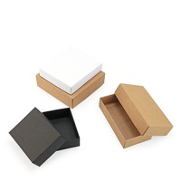 Vente en gros, vente en gros, carte-cadeau pliable, couleur unie, couvercle et Base en papier, boîtes d'emballage, boîtes deux pièces