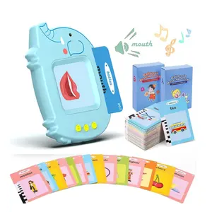 Mehrsprachige angepasste elektronische Karten leser Spielzeug Kinder sprechen Karteikarten Early Education Card Insertion Machine