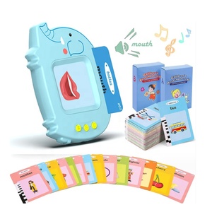 Lecteur de cartes électroniques éléphant personnalisé multi-langues jeu de cartes flash parlantes pour enfants machine de lecture de cartes d'éducation précoce - Product Image 1