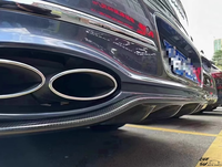 Installation parfaite du diffuseur arrière en fibre de carbone sèche 3K de haute qualité pour Bentley Flying Spur – Kit carrosserie d'amélioration