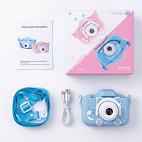 Appareil photo numérique pour enfants à double objectif, écran IPS 2,0 pouces, 1080P, jouet selfie pour garçons et filles, cadeau