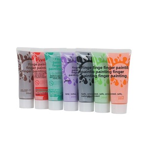 Peinture à doigts 12 couleurs 30ML, fournitures artistiques pour enfants, peinture <span class=keywords><strong>gouache</strong></span>, peinture artisanale DIY - Product Image 5
