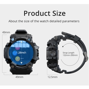 Montre connectée Lokmat <span class=keywords><strong>ATTACK</strong></span> avec écran LCD TFT de 1,28 pouce, moniteur de fréquence cardiaque, tracker d'activité physique Lokmat <span class=keywords><strong>Attack</strong></span> - Product Image 3