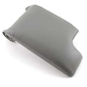 Cubierta de la caja de almacenamiento del reposabrazos central BMW, cuero gris, para coches E46 de 1999-2004 - Product Image 1