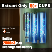 Cafetera Portátil Mini para Cápsulas, Recargable por USB, Semiautomática, 20 Bares, Ideal para Viajes y Camping