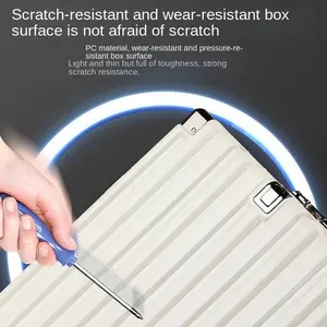 Nouvel arrivage multifonctionnel 20/24/28 pouces porte-gobelet support pour téléphone USB charge bagage valise ensemble pour cadeau promotionnel - Product Image 4