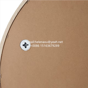 Bán Buôn Giá Rẻ Gỗ Sồi Nhìn Lớn Khung Gỗ Vòng Gương 80 Cm 90 Cm Kính Gương Tường Vòng Tròn Gương - Product Image 5