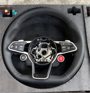 เหมาะสำหรับรถ <span class=keywords><strong>Audi</strong></span> A4 B6 B7 R line S3 8V RS3 8V B8 S4 A5 B8 R8 <span class=keywords><strong>Sline</strong></span> A3 8V A5 B8.5 <span class=keywords><strong>TT</strong></span> ttrs TTS Q3 Q5 Q7พวงมาลัยคาร์บอนไฟเบอร์ - Product Image 2