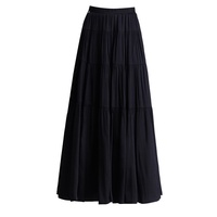 Robe longue décontractée taille haute coupe trapèze, silhouette flatteuse qui accentue les courbes, design à empiècements, tissu respirant pour temps chaud