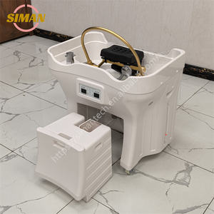 Thiết bị gội đầu <span class=keywords><strong>spa</strong></span> hiện đại mới nhất của Siman với bồn chứa nước thải, bồn rửa tóc, giường gội đầu <span class=keywords><strong>massage</strong></span> điện - Product Image 2